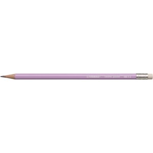 Crayon graphite Swano pastel HB bout gomme Lilas STABILO