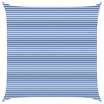 vidaXL Voile d'ombre Bleu et Blanc 7 x 7 m HDPE