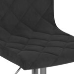 vidaXL Tabourets de bar lot de 2 noir velours