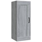 vidaXL Armoire suspendue Sonoma gris 35x34x90 cm Bois d'ingénierie