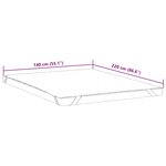vidaXL Protège-matelas blanc 140x220 cm imperméable