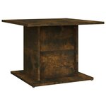 vidaXL Table basse chêne fumé 55 5x55 5x40 cm bois d'ingénierie