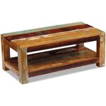 vidaXL Table basse Bois de récupération massif 90x45x35 cm