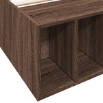vidaXL Cadre de lit chêne marron 75x190 cm bois d'ingénierie