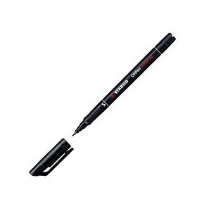 Feutre pour Transparent OHPen Permanent Pointe superfine Noir STABILO