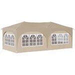 vidaXL Tente de fête pop-up 575 x 288 x 245 cm Crème Tissu Oxford