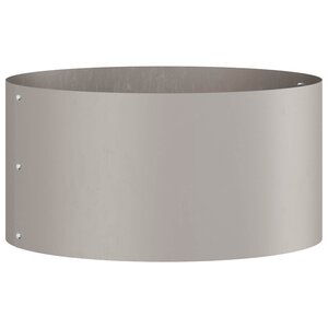 vidaXL Anneau de jardinière 5 Pièces Marron 40 x 40 x 20 cm Acier patiné