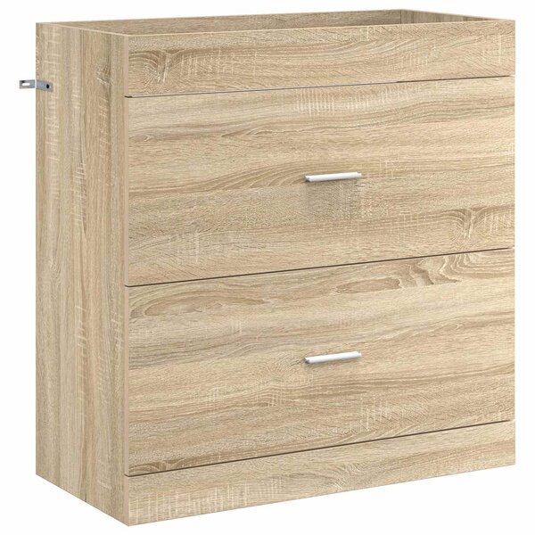vidaXL Meuble sous lavabo de salle de bain Chêne Sonoma