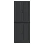 vidaXL Ensemble de Meubles 2 Pièces Noir Bois d'ingénierie