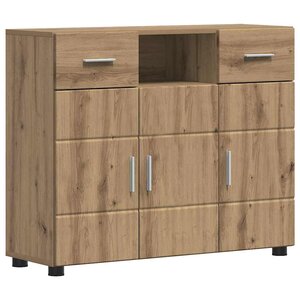 vidaXL Buffet chêne artisanal 88 5 x 30 5 x 73 cm Bois d'ingénierie