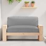 vidaXL Coussin pour assise de palette Gris 120 x 80 x 12 cm