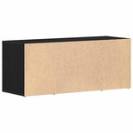vidaXL Meuble TV Chêne noir 100 x 35 x 40 cm Bois d'ingénierie