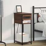 vidaXL Cabinet de chevet Chêne marron 41 x 28 x 76 cm