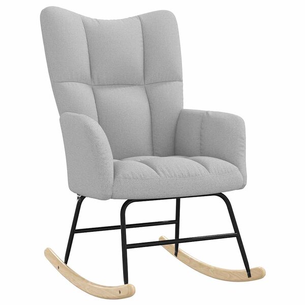 vidaXL Chaise à bascule gris nuage tissu