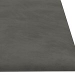 vidaXL Panneaux muraux 12 Pièces Gris foncé 60x15 cm Velours 1 08 m²