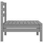 Salon de jardin meuble d'extérieur ensemble de mobilier 8 pièces gris bois de pin massif 02_0017857