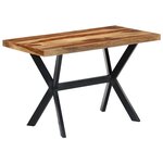 vidaXL Table à manger 120x60x75 cm Bois massif