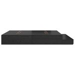 vidaXL Cadre de lit de rangement Chêne noir 200x200 cm