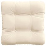 vidaXL Coussins de siège 4 Pièces Beige 45 x 45 cm Tissu en microfibre