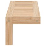 Etagère murale vidaXL 62x10x12 5 cm en bois massif noyer