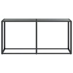 vidaXL Table console Noir 160x35x75 5 cm Verre trempé