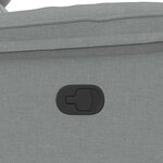 vidaXL Fauteuil de massage inclinable Gris clair Tissu