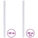 vidaXL Films pour fenêtre dépoli blanc PVC