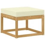 vidaXL Ensemble de canapés d'extérieur 8 pc Blanc et crème Polyester