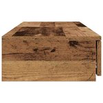 vidaXL Tiroirs de lit avec tiroir Bois ancien 120 x 36.5 x 16.5 cm