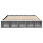 vidaXL Cadre de lit sonoma gris 180x200 cm bois d'ingénierie