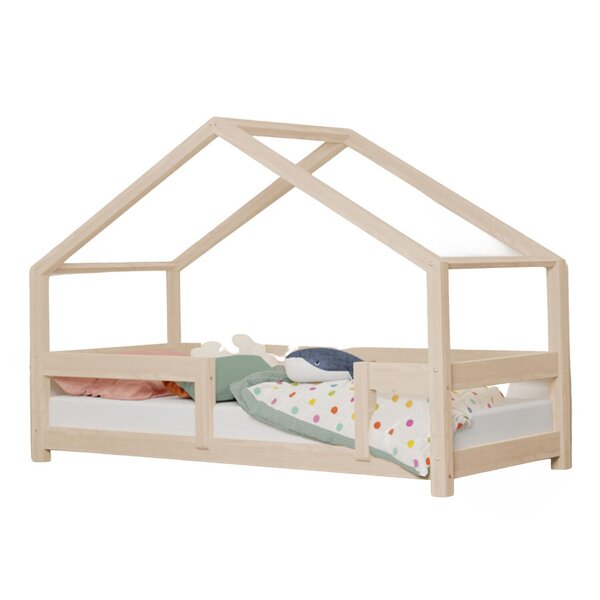 Lit cabane enfant LUCKY 70 x 160 beige