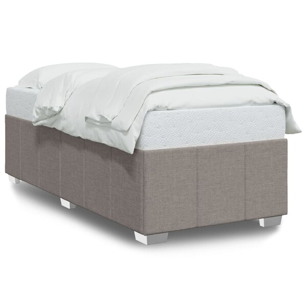vidaXL Cadre de lit sans matelas taupe 80x200 cm tissu