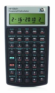 Calculatrice financière HP 10bII+ 12 Chiffres à Pile HP