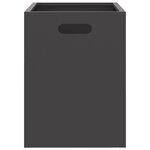 Foyer Rectangulaire vidaXL Noir 50x30x40 cm Acier
