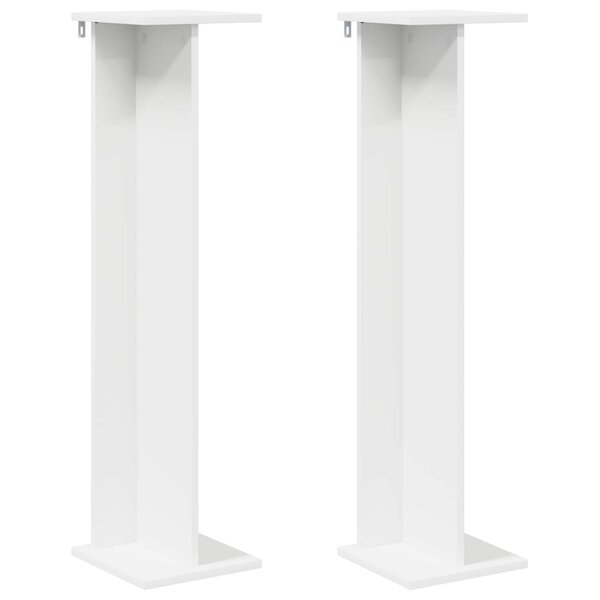 vidaXL Support de Plante 2 pièces Blanc 25 x 25 5 x 100 5 cm