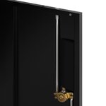 vidaXL Classeur noir 90x40x40 cm acier