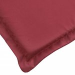 vidaXL Coussin de chaise longue rouge bordeaux 200x50x3cm tissu oxford