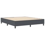 vidaXL Cadre de lit plateforme Gris foncé 180 x 200 cm