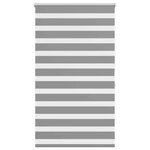 vidaXL Store vénitien zébré 100 9 x 175 cm  largeur du tissu 96 7 cm  gris