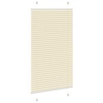 vidaXL Store plissé crème 80x100 cm largeur du tissu 79 4 cm polyester