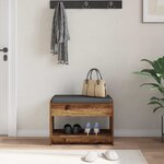 vidaXL Banc d'entrée Bois ancien 63 x 38 x 45 cm