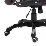 Chaise fauteuil siège de bureau informatique étude similicuir brun 02_0024032