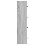 vidaXL Bibliothèque sonoma gris 40x24x102 cm bois d'ingénierie