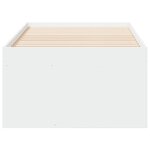vidaXL Lit de jour avec tiroirs sans matelas blanc 100x200 cm