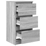 vidaXL Buffet sonoma gris 37 5x35x76 cm bois d'ingénierie