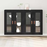 vidaXL Cabinets muraux 2 Pièces Chêne noir 69 5 x 34 x 90 cm