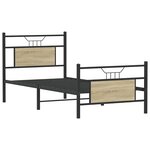 vidaXL Cadre de lit sans matelas chêne sonoma 80x200 cm