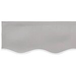 vidaXL Bande de auvent Gris clair 3.3 x 0.2 m Toile
