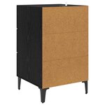 vidaXL Cabinet de chevet Chêne noir 40 x 40 5 x 66 cm