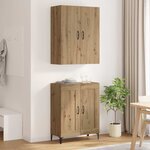 vidaXL Haut Armoire Chêne artisanal 69 5 x 34 x 180 cm